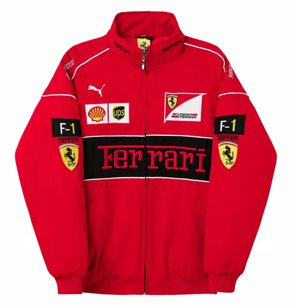 Red Ferrari Vintage Racing Jacket
